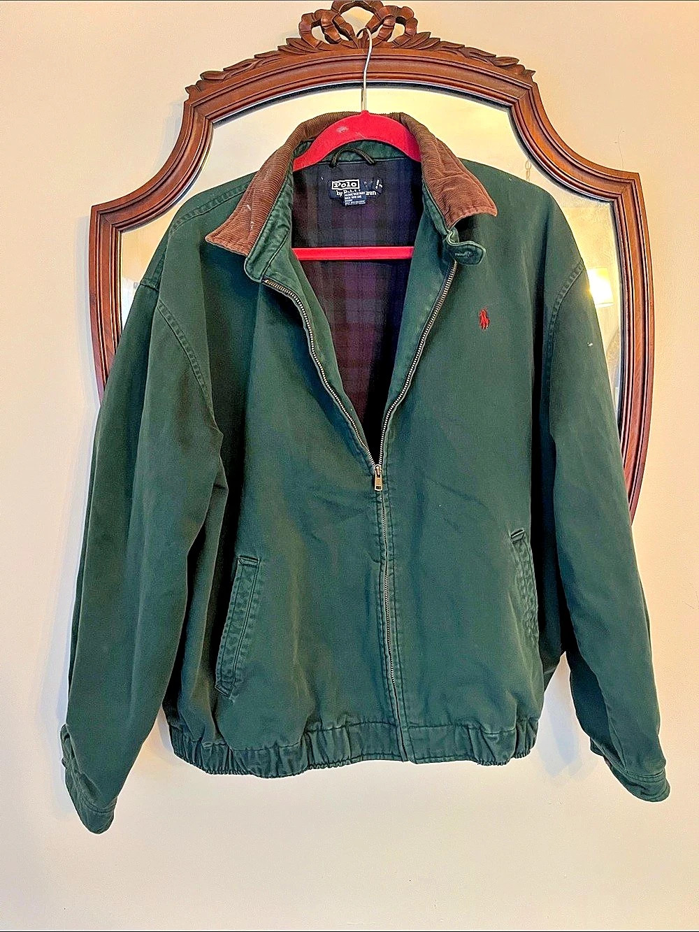 Polo by Ralph Lauren Cotton Jacket in Green Size Large Men’s Vintage